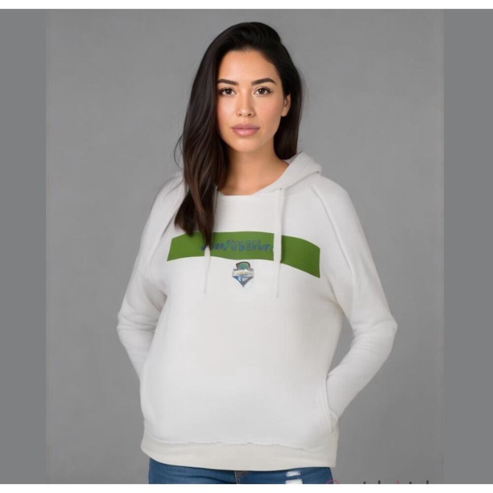 Seattle Sounders MLS Soccer Pullover Hoodie Sweatshirt Womens Size Large